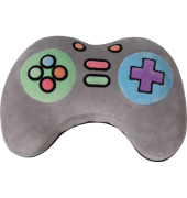 Kuschelkissen Let's Play grau