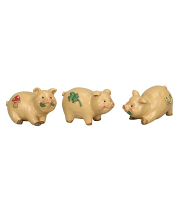Glücksbringer Schwein hellbraun sortiert Glücksbringer Schwein hellbraun sortiert