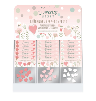 Samenkonfetti Herzen  108 Tüten