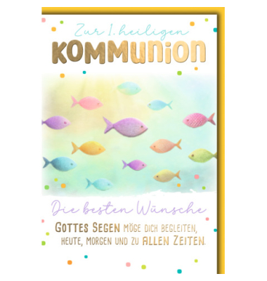 Kommunionskarte heilig