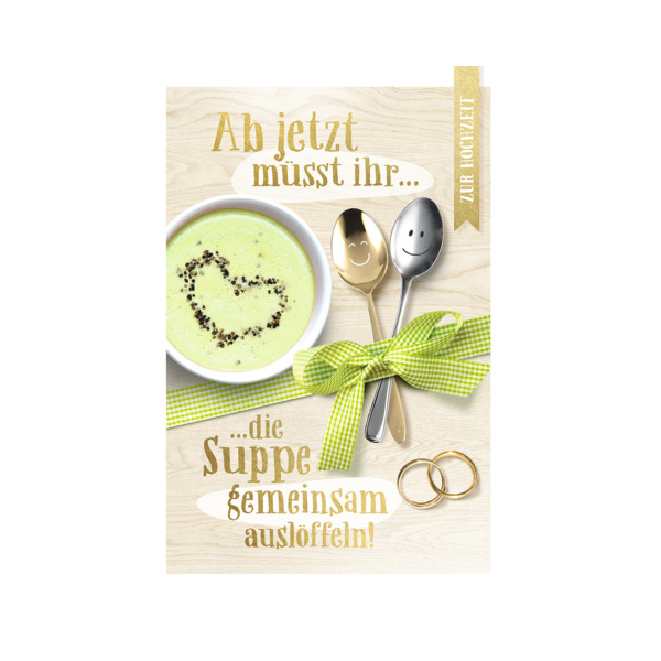 6 Stück Alpedia Vermählungskarte 9004546585305 Head