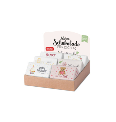Schokolade Liebe W&uuml;nsche sortiert