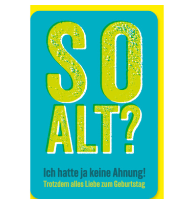 Geburtstagskarten 5000-24196 11,5x17 cm 115mm x 170mm (BxH) Spruch bunt