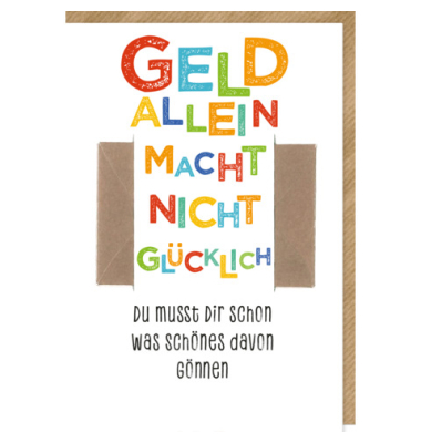 Glückwunschkarte Geldgeschenk