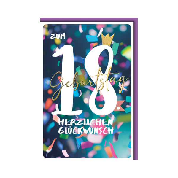 5 Stück Alpedia Geburtstagskarten 527418 11,5x17 cm 115mm x 170mm (BxH) Jubiläumsjahr bunt 9004546582380 Alpedia