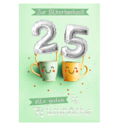 Silberhochzeitskarte