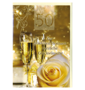 Goldhochzeitskarte