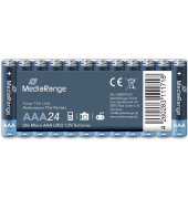 Alkaline Batterien, Micro, AAA, LR03, 1,5 V, Abmessungen: ø 9 x 43.5 mm, 0 % Kadmium und Quecksilber, 24er Pack