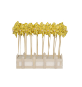 Windrad Biene im Display gelb