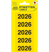 Jahreszahlen 43-226, 2026, gelb, 60x24mm, selbstklebend
