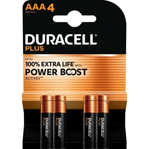 5000394176645 - 5V Batterien 1x4 Duracell Plus Power Boost Micro MN2400 AAA LR03 15V 151256 5000394176645