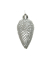 Christbaumkugeln Mix 028571, Zapfen, silber glitzer, Polystyrol (PS)