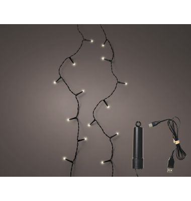 Lichterkette 490282, 100 LED, L&auml;nge 7,4m, warmwei&szlig;