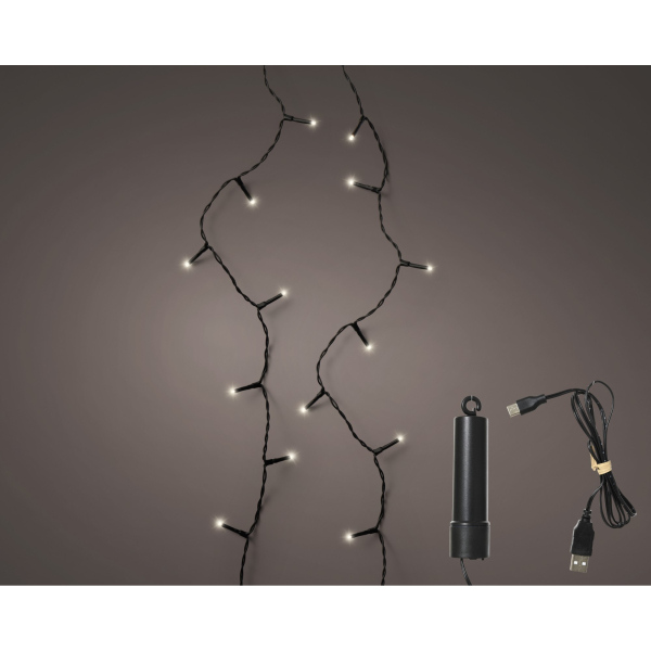 8720725371644 - Lichterkette 490282 100 LED Länge 74m warmweiß 8720725371644 LUMINEO