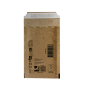 Luftpolstertaschen A1/11, KF10400, innen 100x165mm, Adhäsionsklebung, selbstklebend mit Abziehstreifen, braun