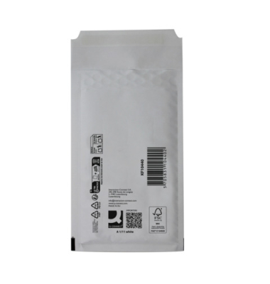 Luftpolstertaschen A1/11, KF10440, innen 100x165mm, Adhäsionsklebung, selbstklebend mit Abziehstreifen, weiß
