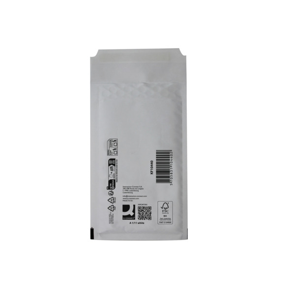 10 Stück Q-connect Luftpolstertaschen A1/11, KF10440, innen 100x165mm, weiß 5705831104402 Q-connect