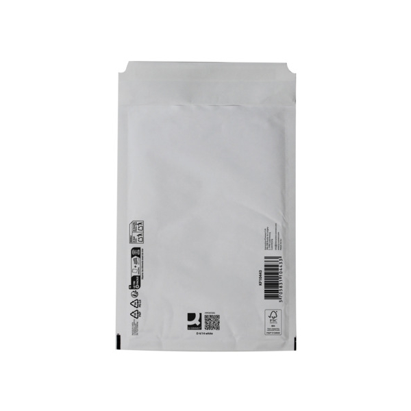 10 Stück Q-connect Luftpolstertaschen D4/14, KF10443, innen 180x265mm, weiß 5705831104433 Q-connect