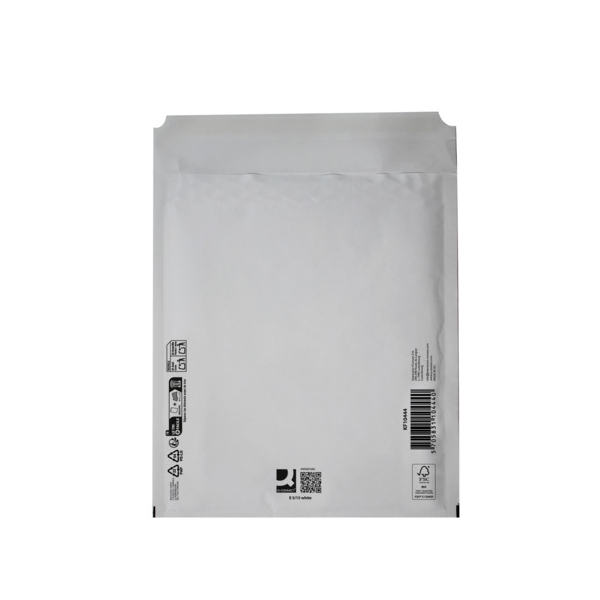 10 Stück Q-connect Luftpolstertaschen E5/15, KF10444, innen 220x265mm, weiß 5705831104440 Q-connect