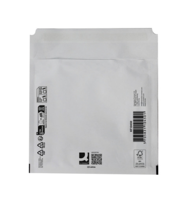 Luftpolstertaschen CD, KF10450, innen 180x165mm, weiß