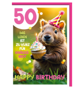 Geburtstagskarten 527950 11,5x17 cm 115mm x 170mm (BxH) Jubiläumsjahr bunt