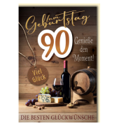 Geburtstagskarte Zahl  90