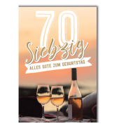 Geburtstagskarte Zahl  70