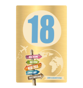 Geburtstagskarten 54-4318 11,5x17 cm 115mm x 170mm (BxH) Jubiläumsjahr bunt