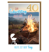 Geburtstagskarten 526640 11,5x17 cm 115mm x 170mm (BxH) Jubiläumsjahr bunt