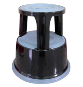 Rollhocker Metall schwarz