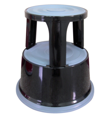 Rollhocker KF04845, schwarz