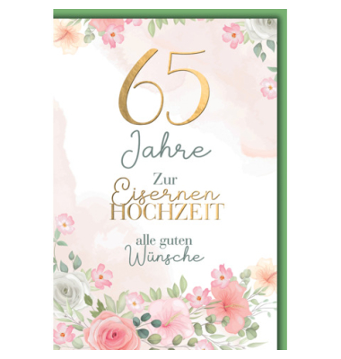 Eiserne Hochzeitskarte
