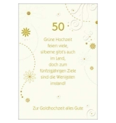 Goldhochzeitskarte