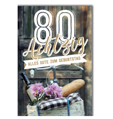 Geburtstagskarten 5520880 11,5x17 cm 115mm x 170mm (BxH) Jubil&auml;umsjahr bunt