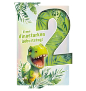 Geburtstagskarte Kinder Boys Zahl 2