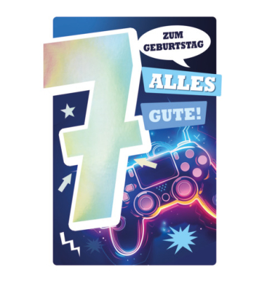 Geburtstagskarten 54-4207 11,5x17 cm 115mm x 170mm (BxH) Jubiläumsjahr bunt