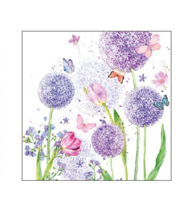 Motivseriette 25x25cm Blumenschönheit
