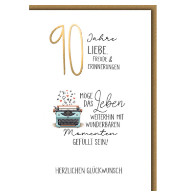 Geburtstagskarten 526990 11,5x17 cm 115mm x 170mm (BxH) Jubiläumsjahr bunt