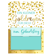 Geburtstagskarten 51-1806 11,5x17 cm 115mm x 170mm (BxH) Goldregen bunt
