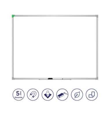 Whiteboardtafel 60x45cm Alurahmen weiß
