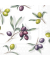 Motivserviette 25x25cm Oliven