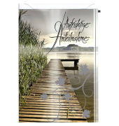 Trauerkarten 81-T020 weiß/schwarz