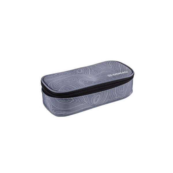 Donau Schüleretui klein Motiv Topography Grey 9004546569800 Donau