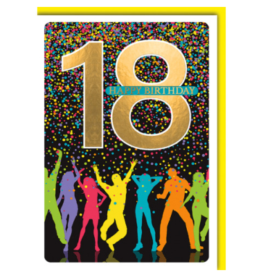 Geburtstagskarten 527318 11,5x17 cm 115mm x 170mm (BxH) Jubil&auml;umsjahr bunt