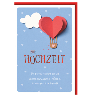 Gl&uuml;ckwunschkarten 911211 11,5x17 cm 115mm x 170mm (BxH) bunt