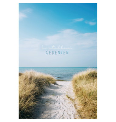 Trauerkarten 81-4060 11,5x17 cm 115mm x 170mm (BxH) schwarz/wei&szlig;