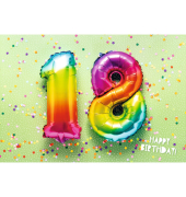 Geburtstagskarten 52-3263 17x11,5 cm 17cm x 115mm (BxH) Jubil&auml;umsjahr bunt