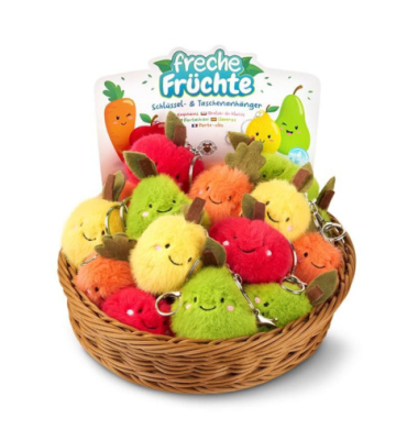 Schlüsselanhänger Früchte sortiert