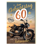 Geburtstagskarte Zahl  60