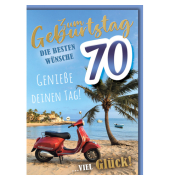 Geburtstagskarten 5521670 11,5x17 cm 115mm x 170mm (BxH) Jubiläumsjahr bunt